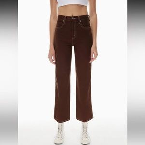 Aritzia Sunday brown pants